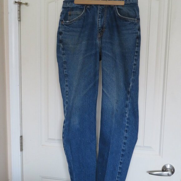 Levi's Original Riveted Jeans Med Dark Wash Size 32 (K505) - Picture 1 of 6